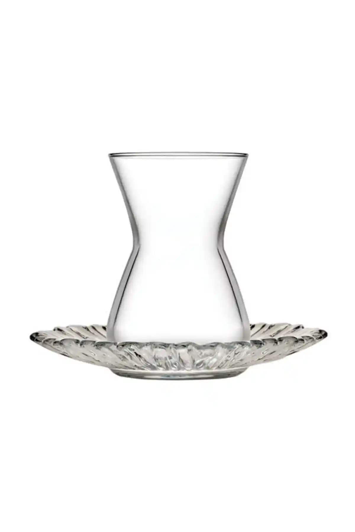 Paşabahçe Aurora Çay Seti 12 Parça: Şeffaf Cam Malzeme ile Modern Mutfak Düzeni