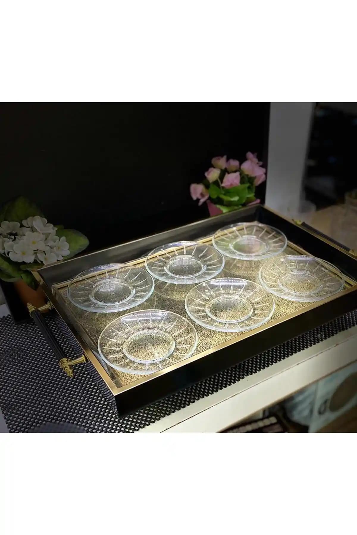 Paşabahçe Elysia 6'lı Çay Tabağı Seti Şıklık ve Dayanıklılığı Bir Arada Sunar