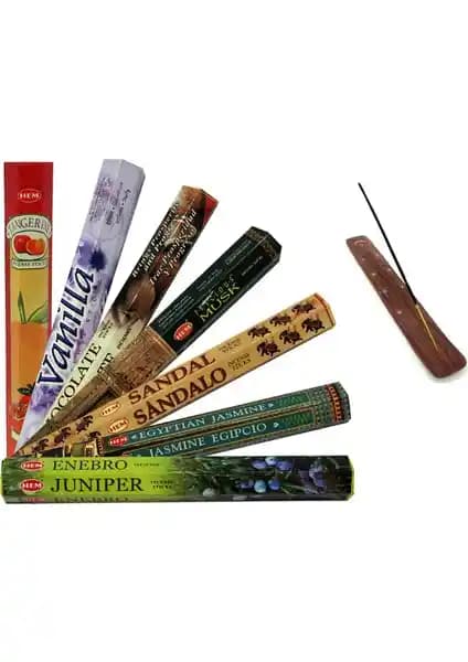 Piramigo İşlemeli Tütsü Kayığı ve 140 Adet Tütsü Çubuğu ile Aromatik Deneyim