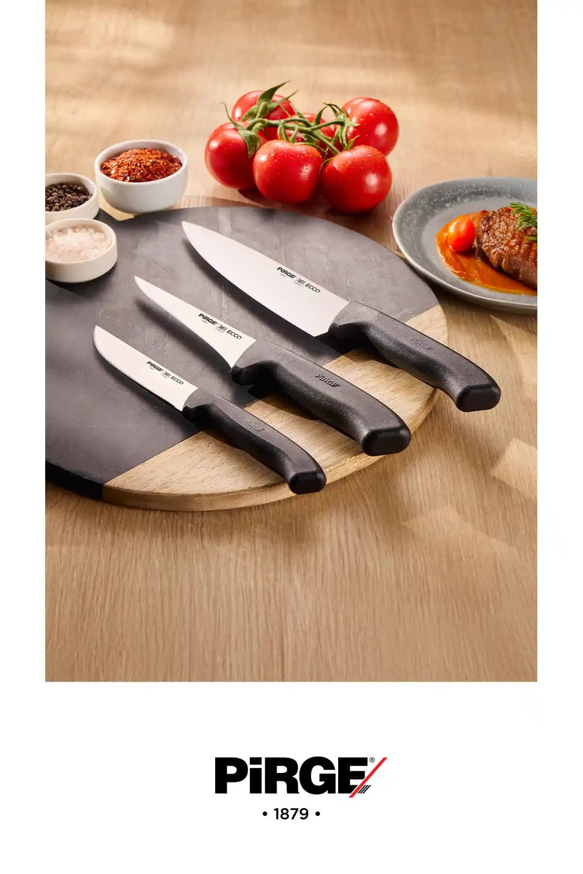 Pirge Ecco Şef Baba Bıçak Seti: Yüksek Kalite ve Ergonomik Tasarım ile Mutfakta Ustalık