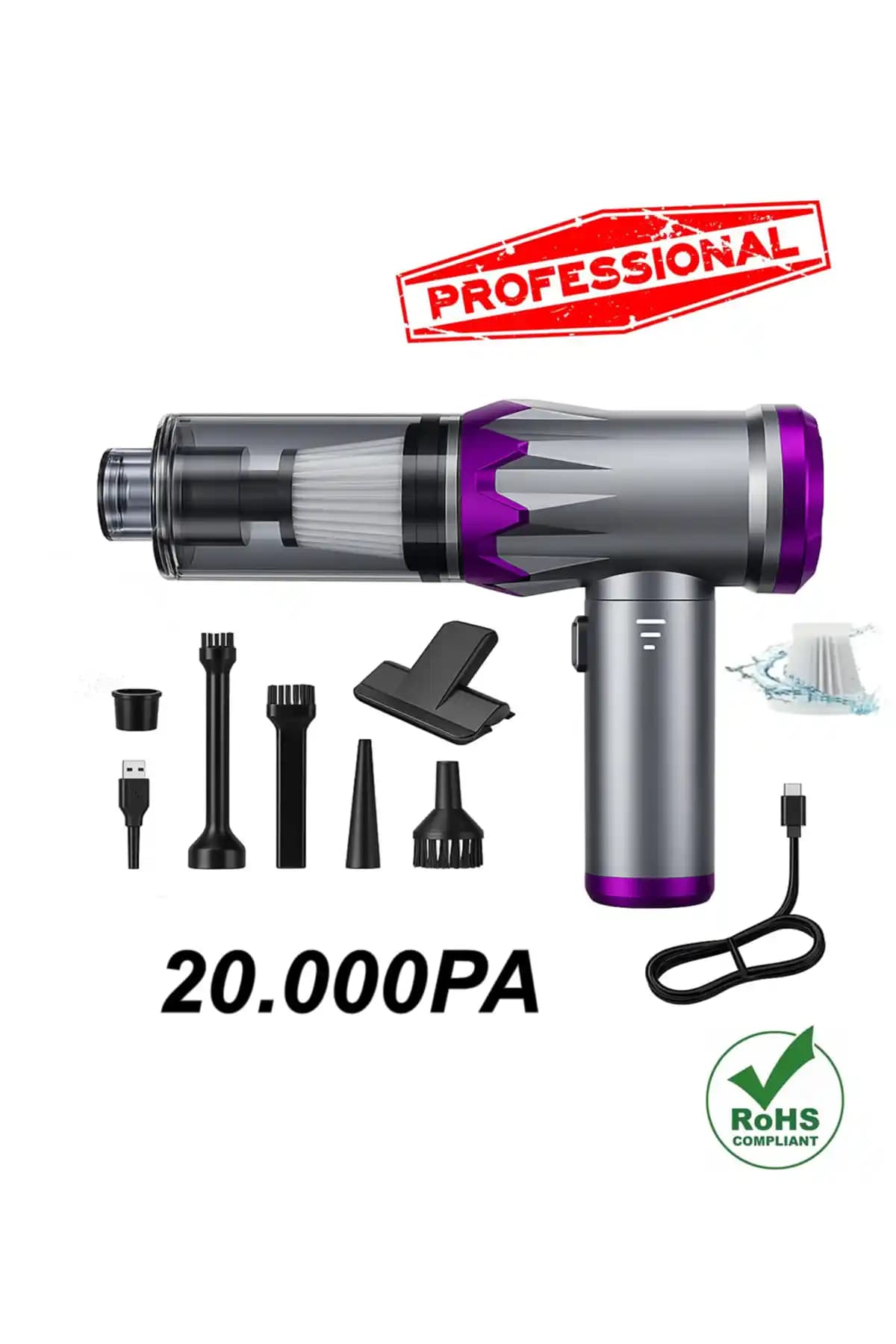 POBO H-8083 Kablosuz Araç Süpürgesi: Güçlü ve Çok Fonksiyonlu Temizlik Çözümü