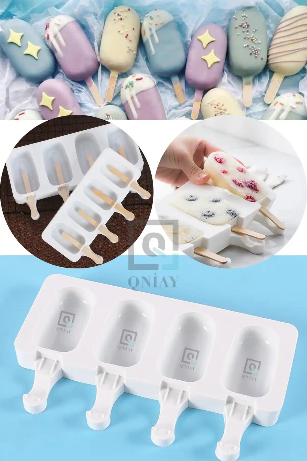 QNİAY Silikon Dondurma Kalıbı Magnum Modeli: Sağlıklı ve Çok Yönlü Kullanım Sunan Pratik Çözüm