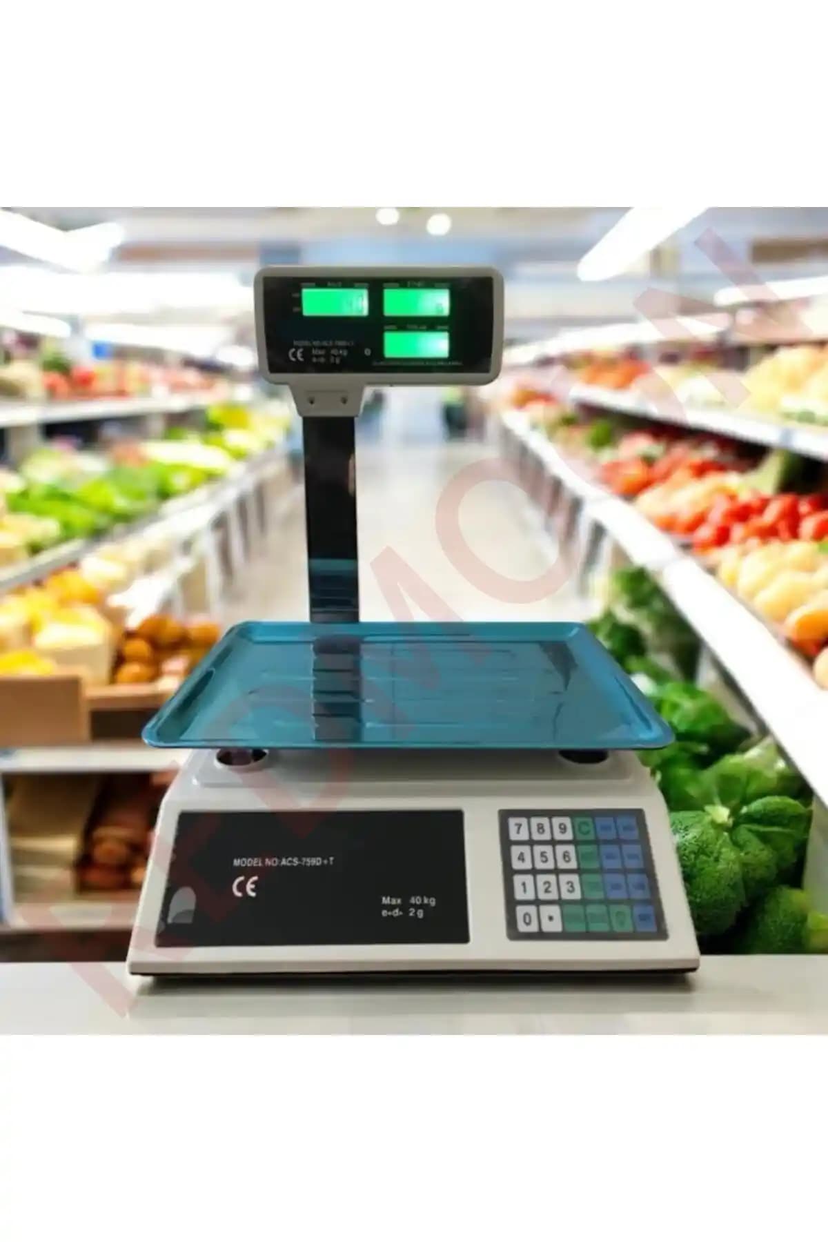 REDMOON 40 Kg Elektronik Tartı Yüksek Hassasiyetli ve Dayanıklı Market ve Kasap Tartısı