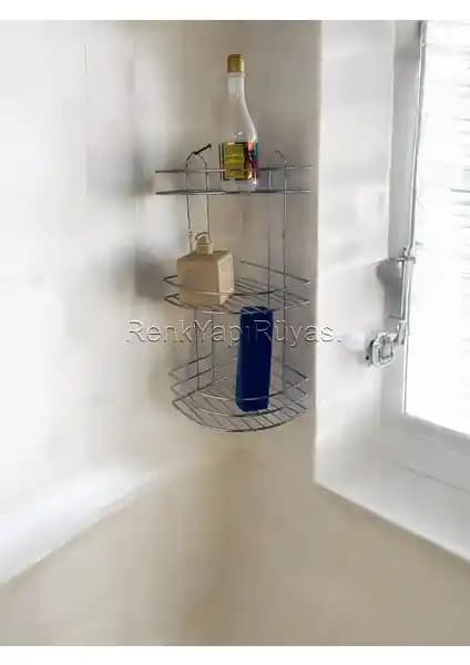 Renk Yapı Rüyası Köşe 3 Katlı Krom Banyo Duş Rafı Modern ve Dayanıklı Tasarım