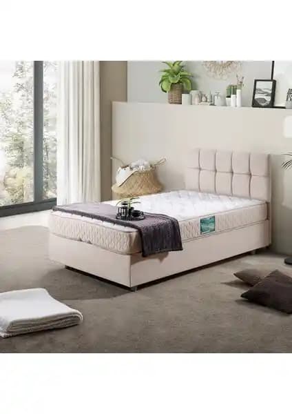 Setay Berlin Krem Renkli Modern İkili Baza Başlık Seti Tek Kişilik Yataklar İçin Uygun