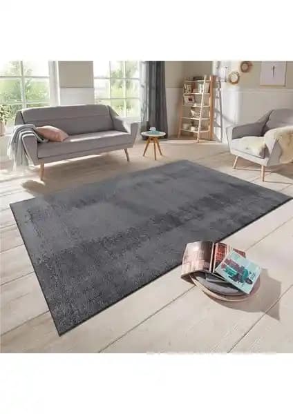 Sevser Halı Peluş Pofuduk Kesme Kaydırmaz Taban Modern ve Şık Ev Halısı