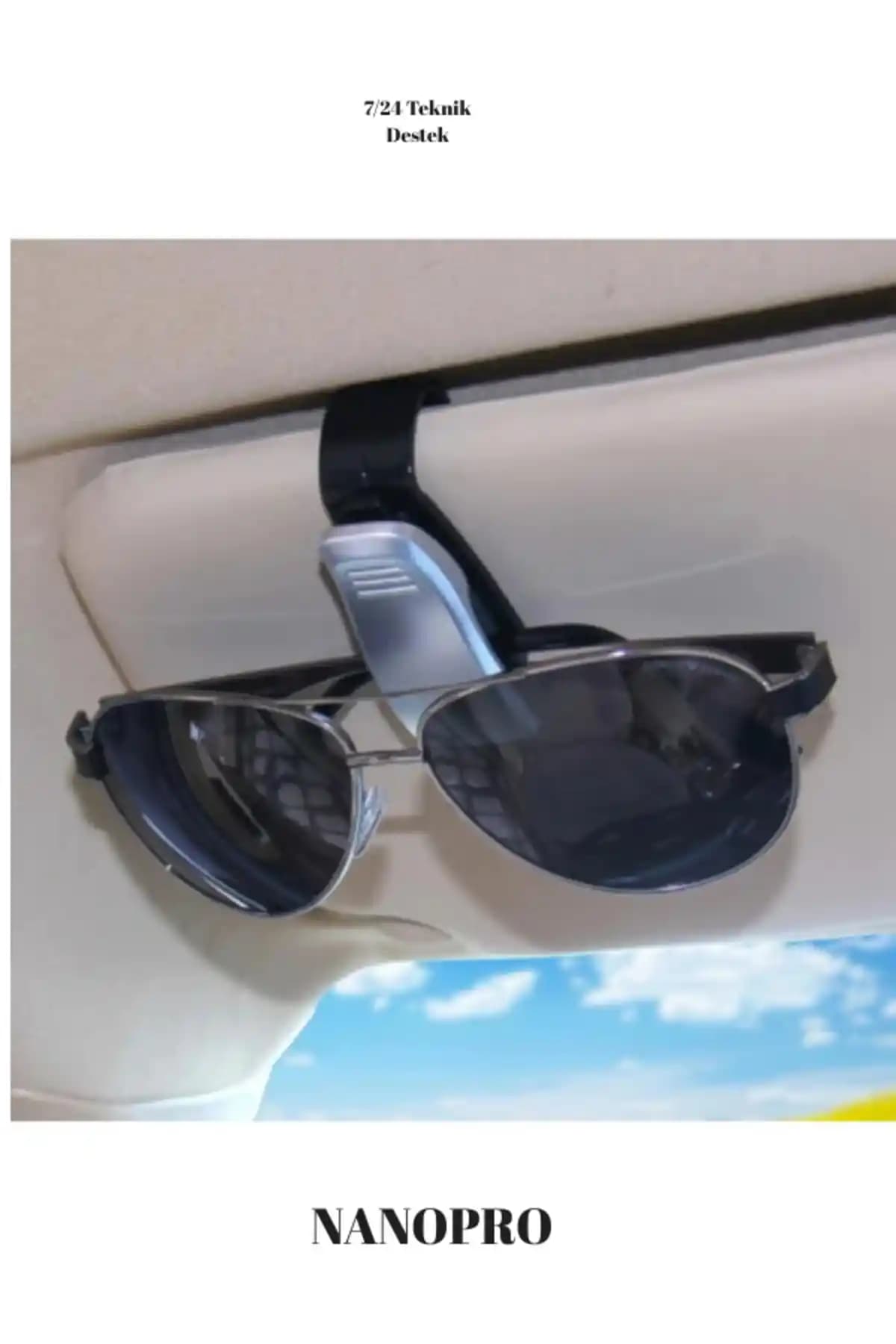 SherbettShopping Nanopro Araç İçi Gözlük ve Kartvizit Tutacağı: Pratik ve Şık Araç İçi Organizatör