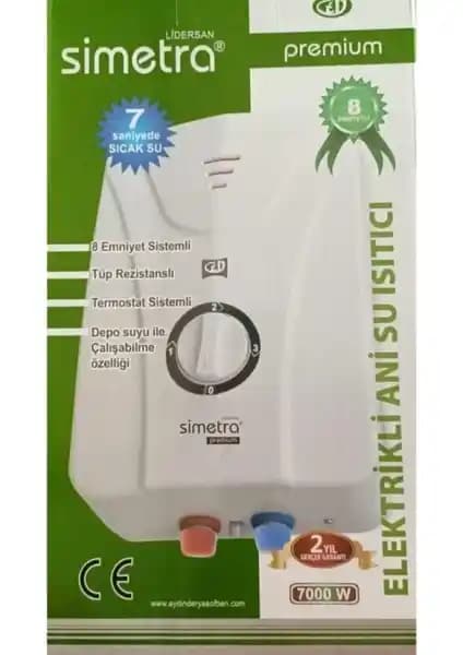 Simetra Premium Elektrikli Şofben: Güvenli ve Yüksek Performanslı Sıcak Su Çözümü