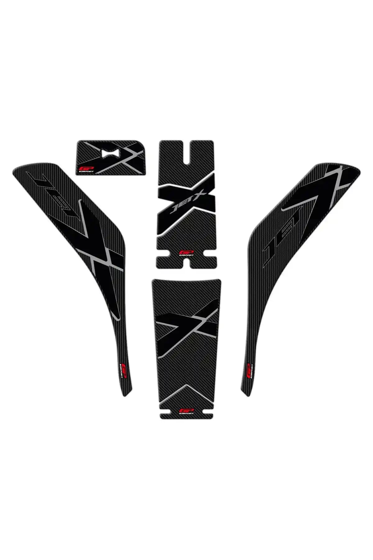 SYM Jet X 125 2022-2025 Uyumlu Damla Tank Pad Seti ile Motosikletinizi Koruyun ve Şıklaştırın