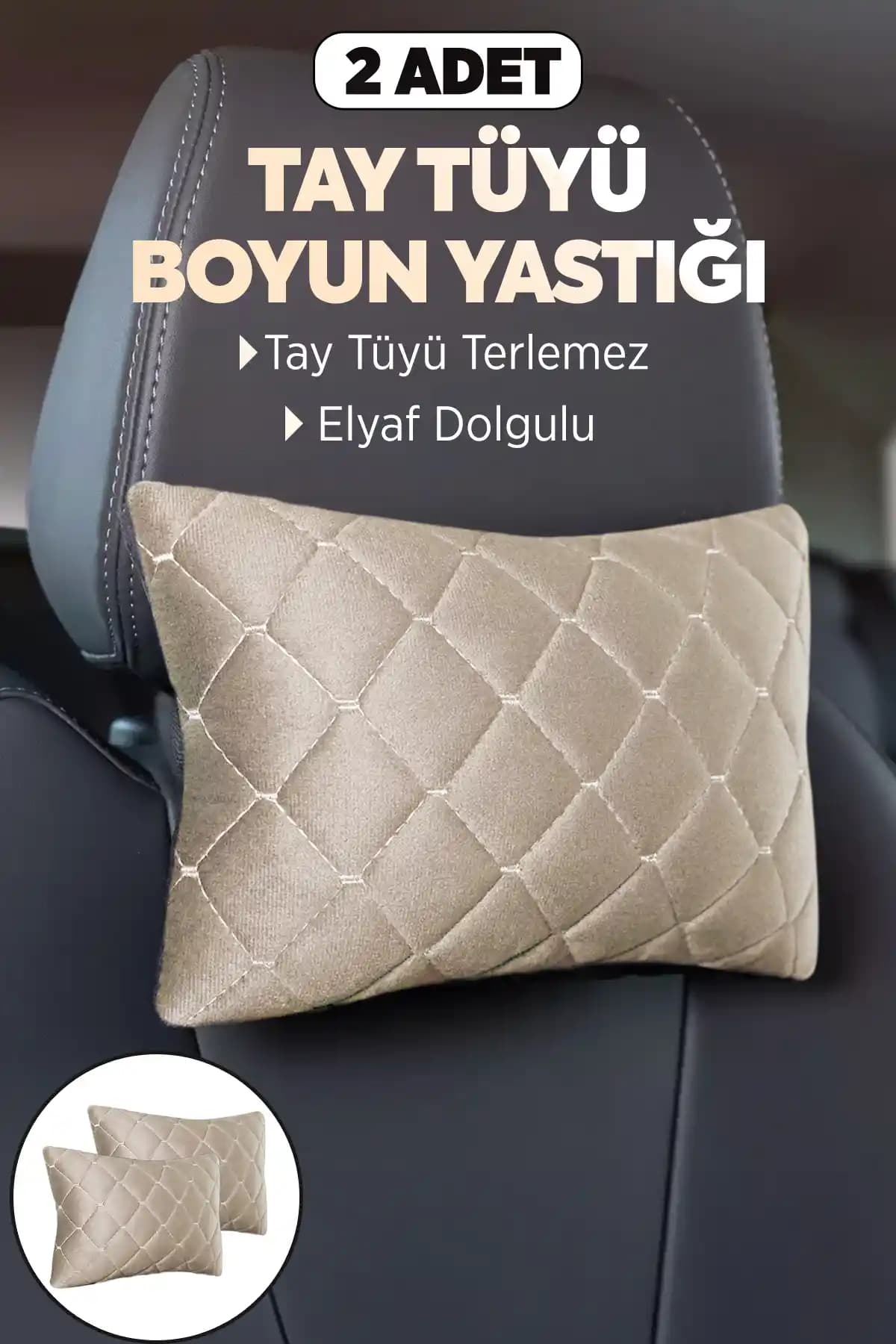 Torpedo Tay Tüyü Boyun Destek Yastığı ile Araç İçinde Maksimum Konfor ve Şıklık