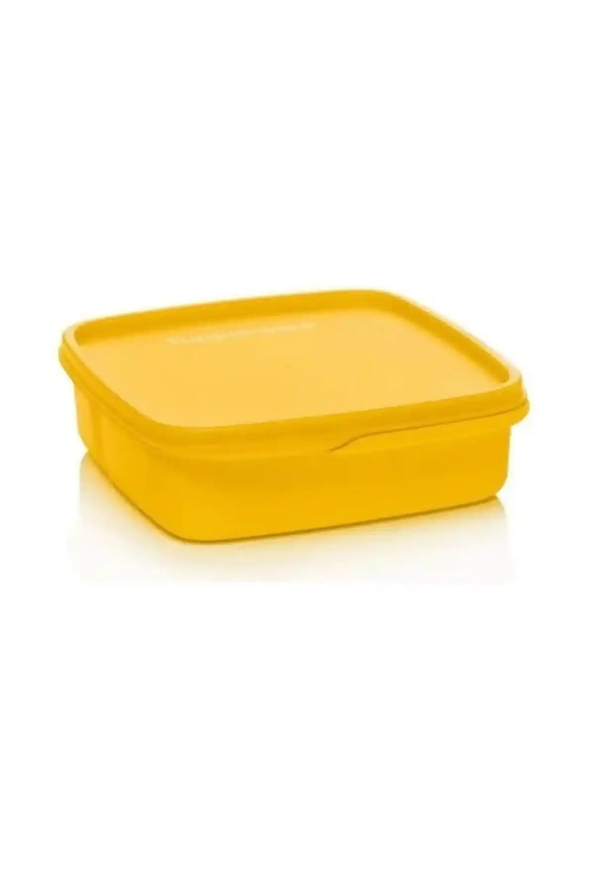 Tupperware Bölmeli Beslenme Kutusu 550 ml Sarı Renkli Pratik ve Dayanıklı Tasarım