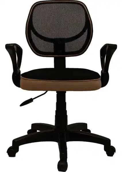 Türksit Gökkuşağı File Çalışma Koltuk-Krem: Ergonomik ve Şık Ofis Oturma Çözümü