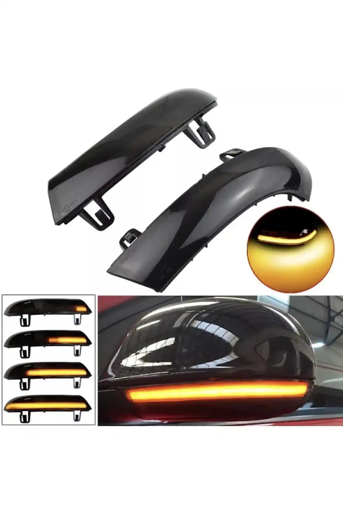 VagDizaynarslan Kayar LED Ayna Sinyali Passat B6, Jetta Mk5 ve Golf 5 Uyumlu Güçlü ve Estetik Tasarım