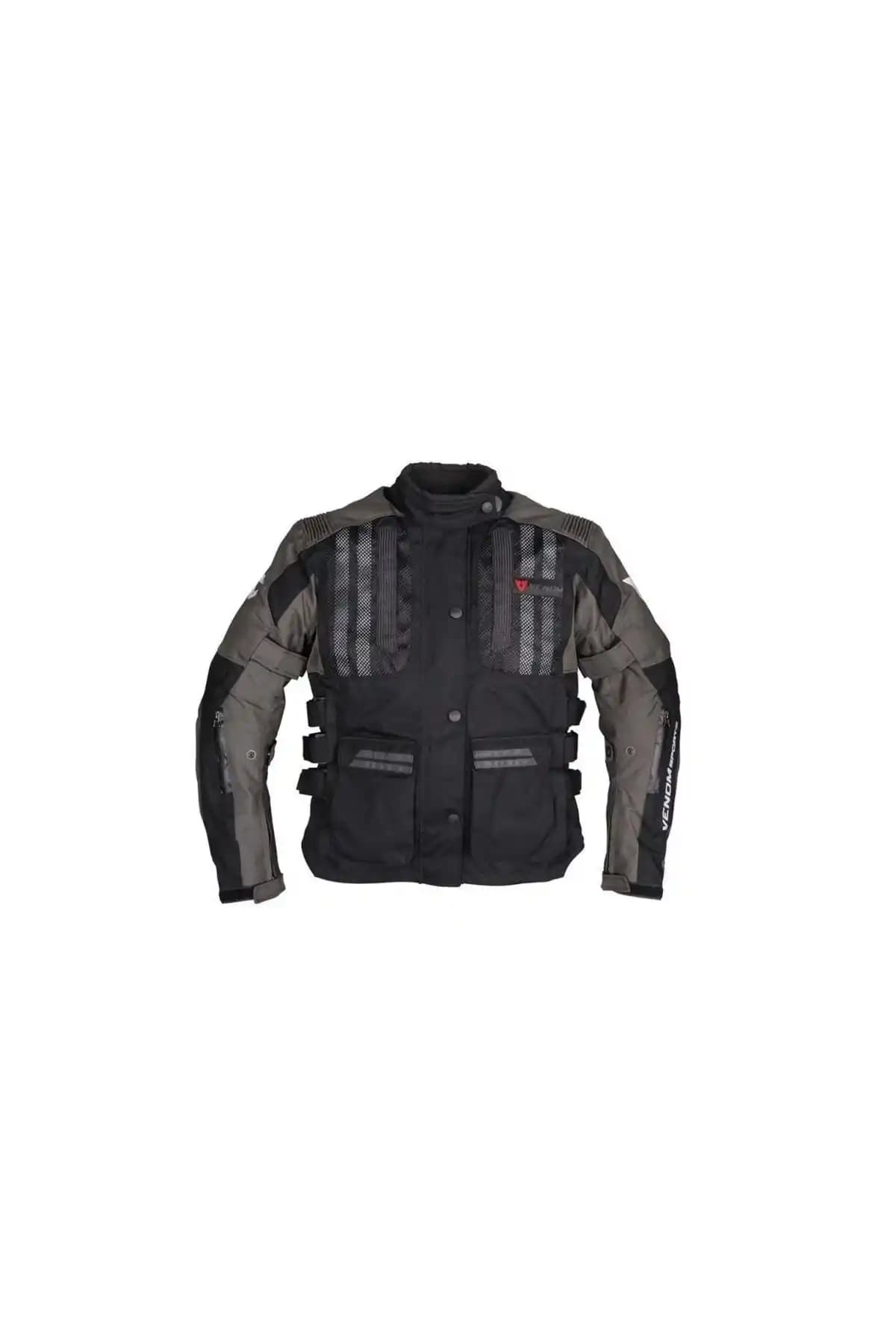 Venom Tourex Erkek Motosiklet Montu: Kış ve Çok Mevsim Kullanım İçin Dayanıklı Koruma