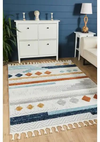 Venucci Quincey Bukleli Yumuşak Peluş Post Halı Modern ve Dayanıklı Tasarım