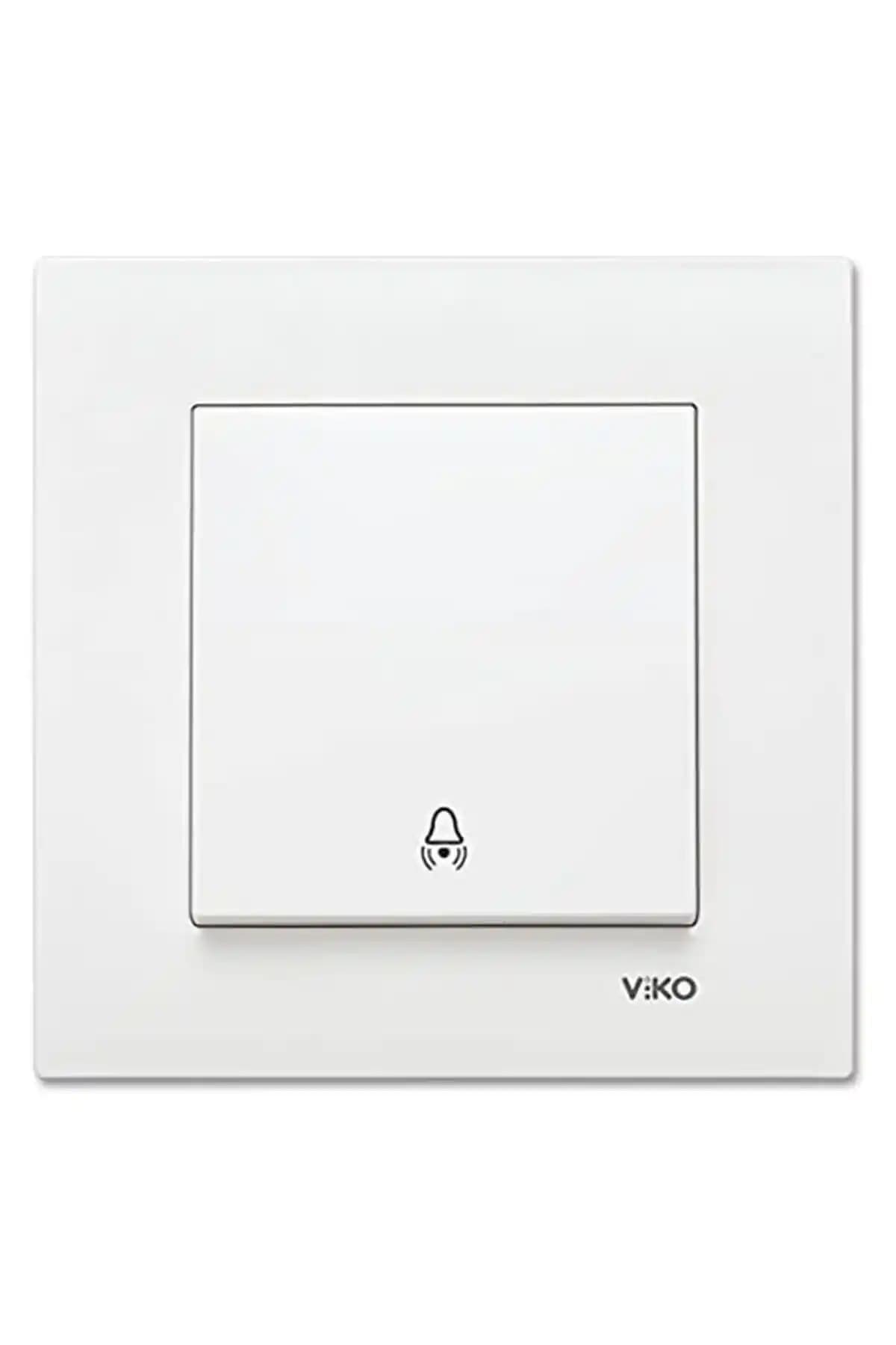 Viko Karre Beyaz Zil Butonu 90967006 - Modern ve Dayanıklı Kapı Zil Düğmesi