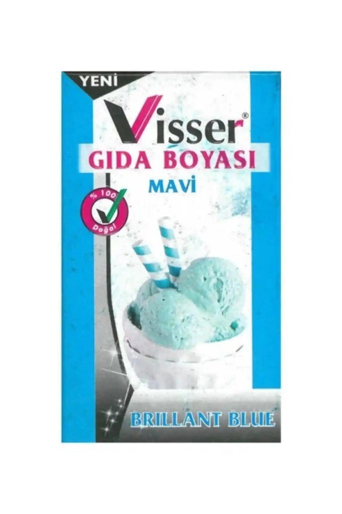 Visser Toz Gıda Boyası 9 Gram Mavi Güvenli ve Doğal Renk Verme Özelliğiyle Öne Çıkıyor