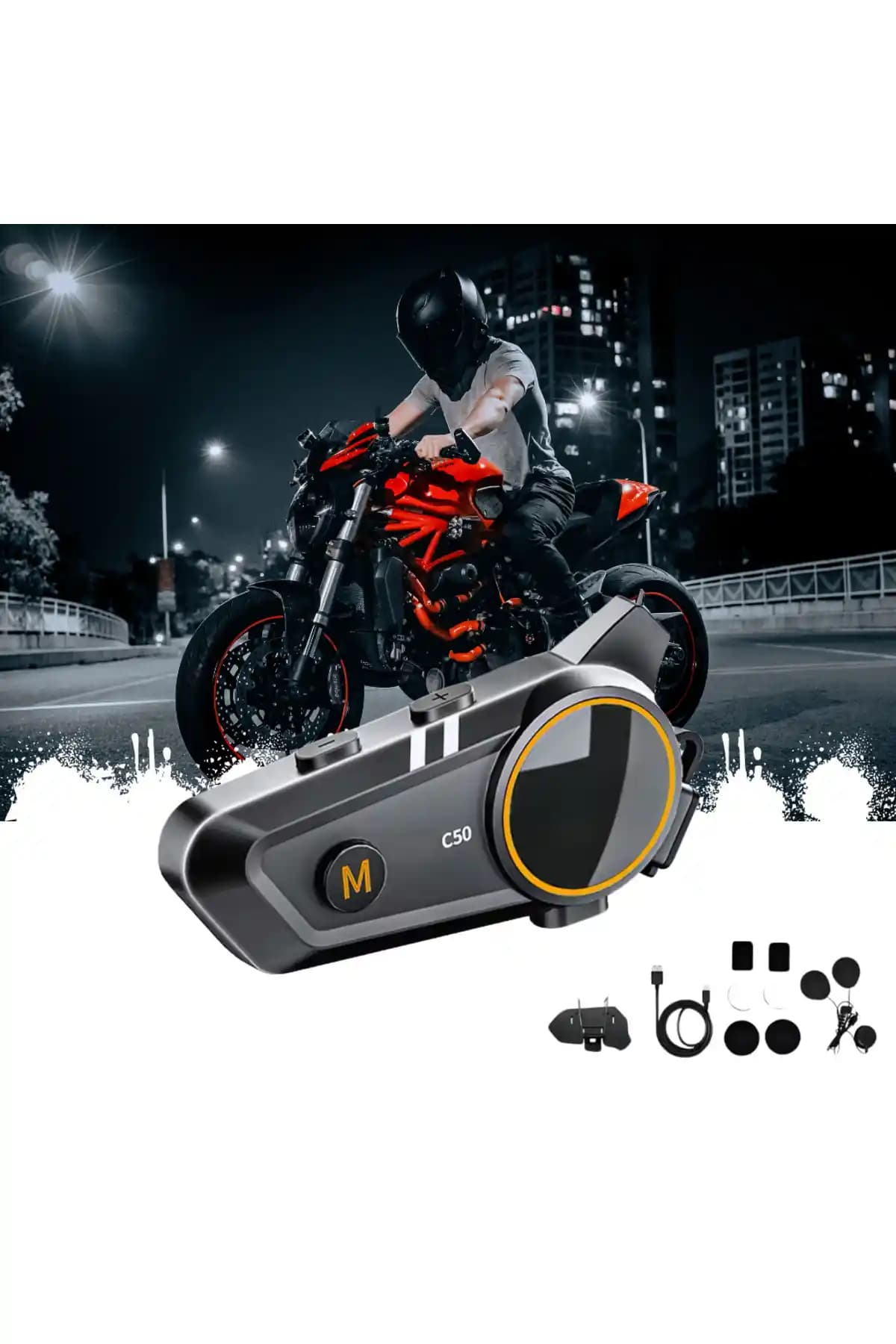 VOOKA 2025 Motosiklet Intercom Seti: Dayanıklı, Bluetooth 5.3 ve Su Geçirmez Özellikler