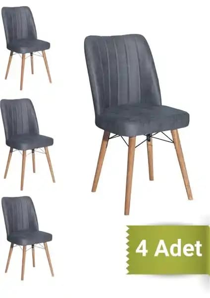 Yafes Kare Gold 4'lü Sandalye: Modern ve Dayanıklı Oturma Çözümü