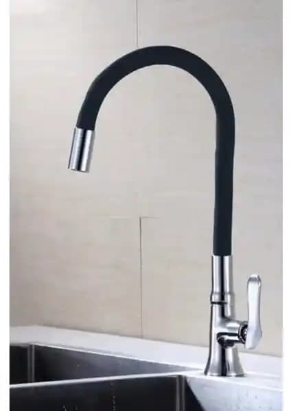 Yayke Renkli Spiral Musluk Başlığı Batarya Başlığı Dönebilir Boru Kubar