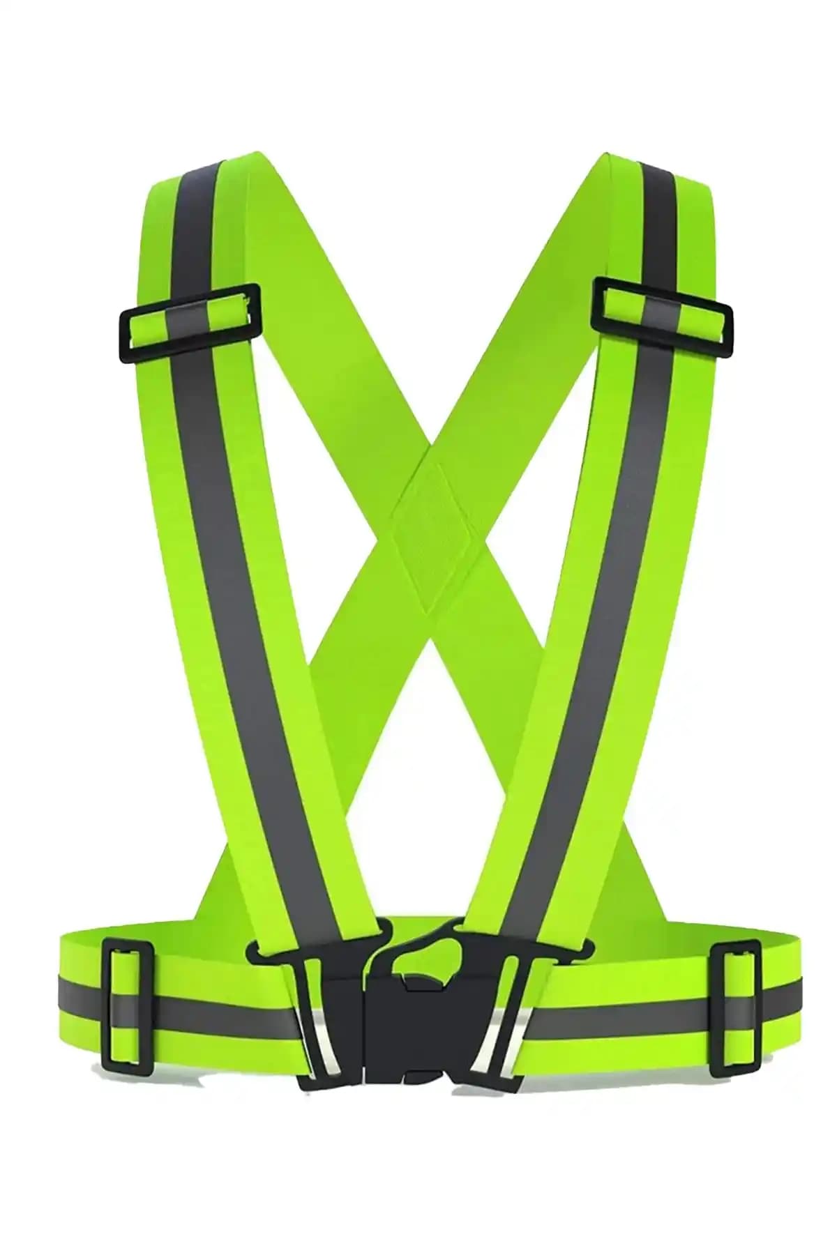 Yüksek Görünürlüklü Reflektörlü Ayarlanabilir Güvenlik Yeleği Türkiye Menşei