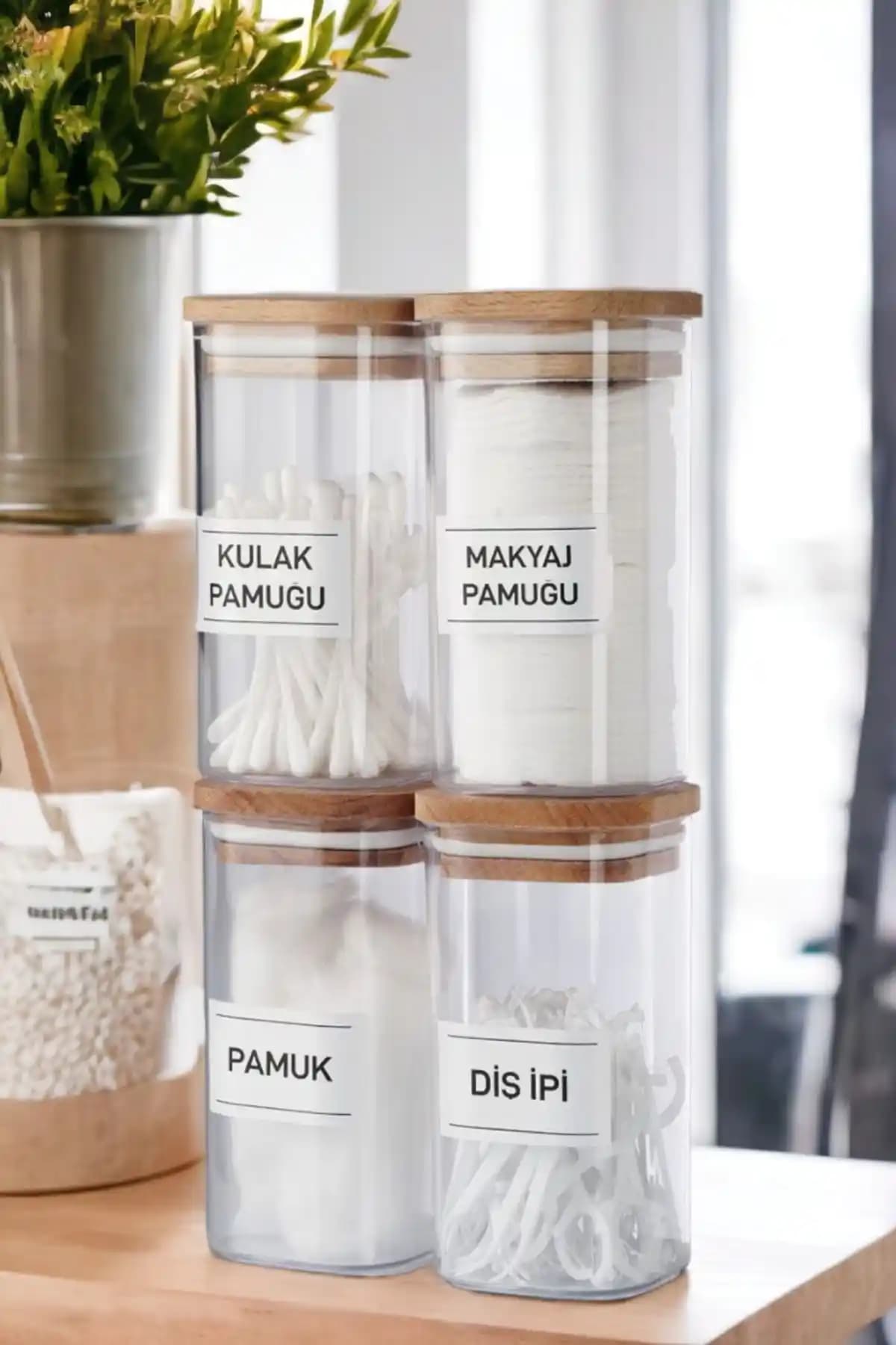 Karşılaştırma: Comprox Ahşap Kapaklı Organizer ve FBZhome Cam Dekoratif Kavanoz