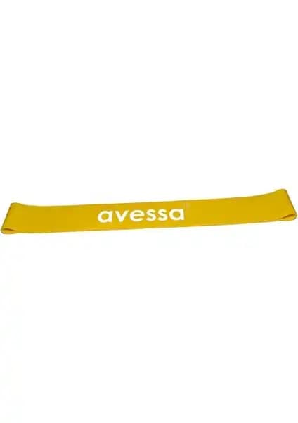 Avessa Latex Aerobik Bant 1 Mm İnce Sarı - Çok Yönlü Direnç ve Esneklik Antrenmanı