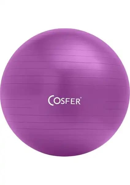 Cosfer CSF 55CMMR Mor Pilates Topu ile Denge ve Güçlendirici Egzersizler