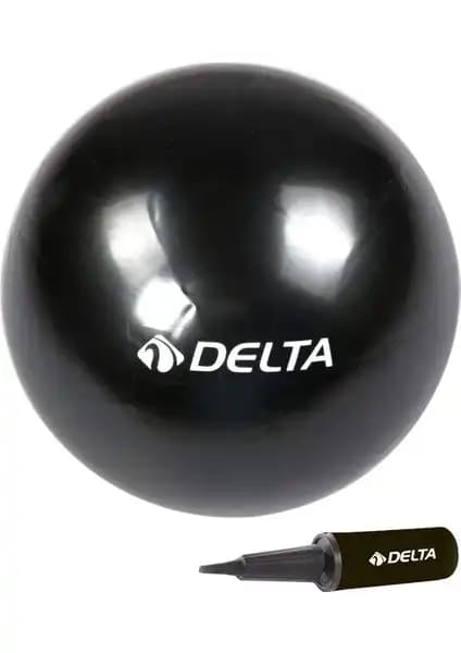 Delta 20 cm Siyah Pilates Denge Topu ve Pompası ile Sağlıklı Yaşam ve Esneklik Artışı