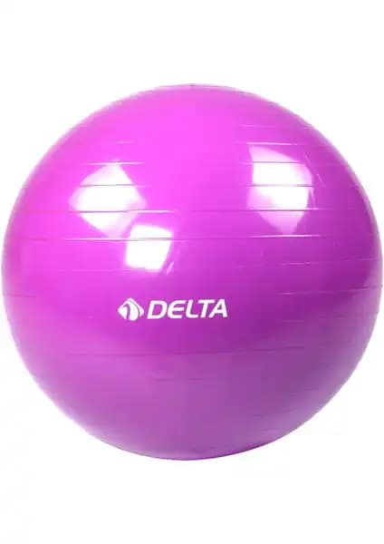 Delta 65 cm Dura-Strong Deluxe Mor Pilates Topu: Sağlık ve Egzersiz İçin Modern Çözüm