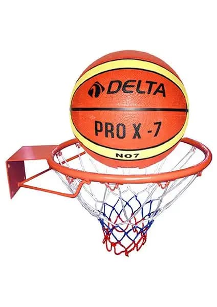 Delta Basketbol Çemberi No7 PRO-X ve Basketbol Seti: Dayanıklı ve Kullanışlı Spor Ekipmanı