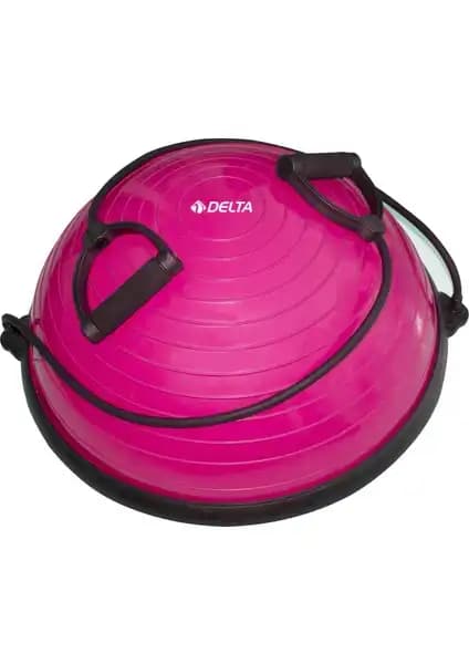 Delta Uluslararası Standart 62 Cm Çap Bosu Topu ile Denge ve Fitness Antrenmanları