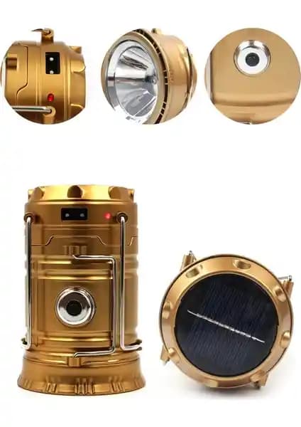 Dempower Solar Güneş Enerjili Şarjlı LED Kamp Feneri Yenilikçi Çok Fonksiyonlu Aydınlatma