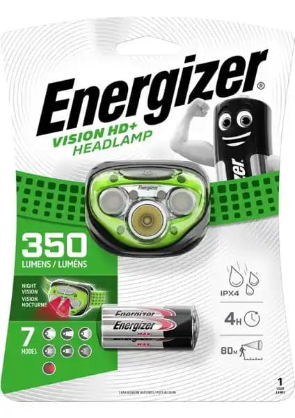 Energizer Enr Hl Vision HD Plus 3xAAA Tray: Yüksek Performanslı ve Dayanıklı Kafa Feneri