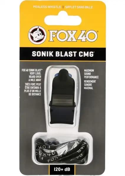 Fox40 Siyah Unisex Düdük 9203 0008 Spor ve Güvenlik İçin Dayanıklı İletişim Aracı