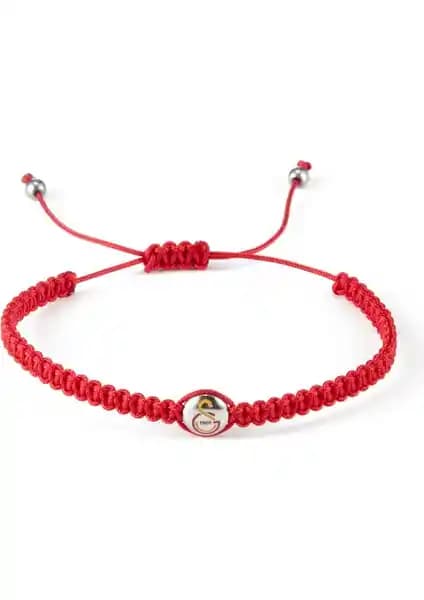 Galatasaray Logolu Çelik Makrome Bileklik: Dayanıklı ve Şık Spor Tarzı Aksesuar