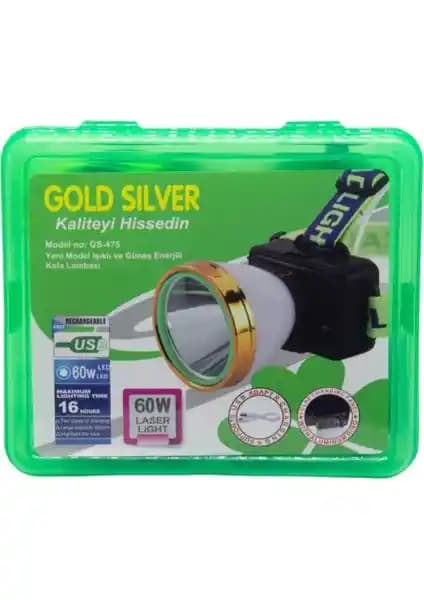 Gold Silver GS-475 Güneş Enerjili Kafa Lambası: Çok Fonksiyonlu ve Dayanıklı Tasarım