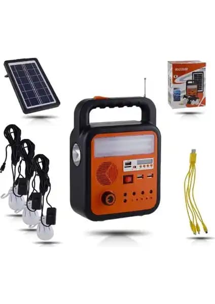 Gold Silver GS-902P Şarjlı Solar Fener Bluetooth ile Çok Yönlü Dış Mekan Aydınlatma Çözümü