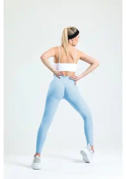 Gymhams Mavi Kalça Büzgülü Yüksek Bel Şekillendirici Seamless Tayt Özellikleri ve Kullanıcı Yorumları