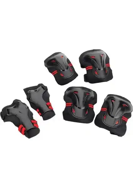 Hattrick PS 20 Koruyucu Set Siyah Kırmızı Spor Güvenliği ve Konforu Sağlar