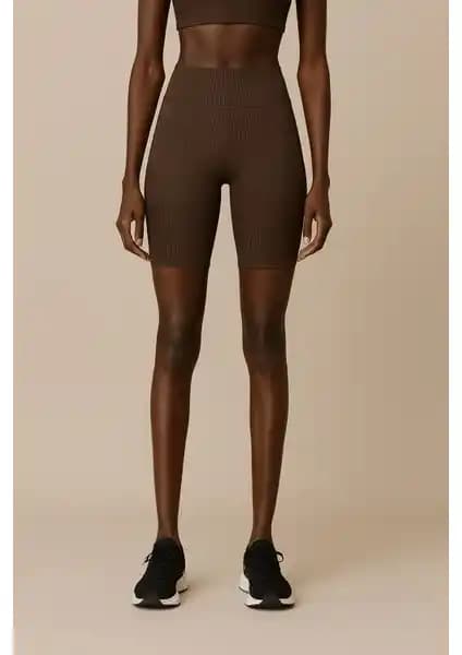 HNX Kadın Yüksek Bel Rip Detaylı Fitilli Kısa Spor Tayt İncelemesi ve Özellikleri