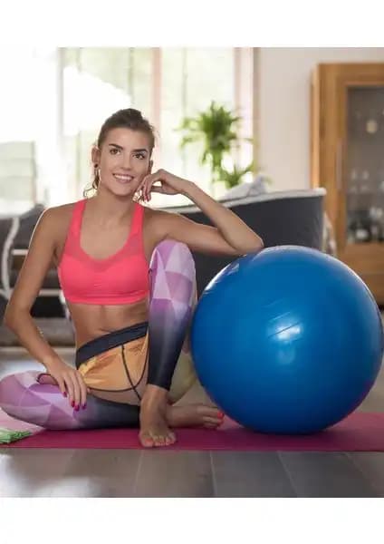 Hsport Yüksek Kaliteli Fitilli Pilates Topu ve Pompa Seti Denge ve Esneklik İçin