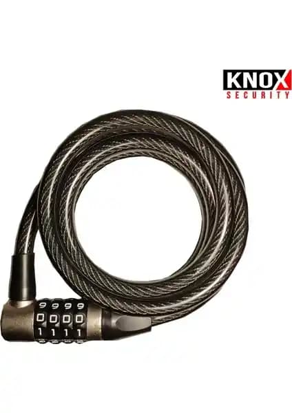 Knox 6007 185cmx10mm Şifreli Bisiklet Kilidi Güvenlik ve Kullanım Kolaylığı Sunar