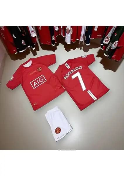Manchester United 2008 Moskova Finali Cristiano Ronaldo Çocuk Forması Detaylı İnceleme