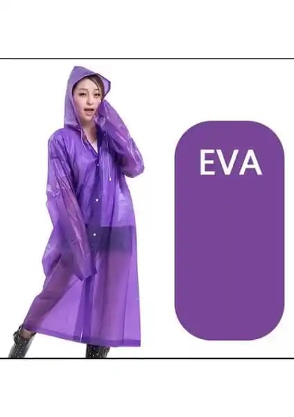 Marlux Raincoat Eva Unisex Mor Yağmurluk: Hafif ve Dayanıklı Su Geçirmez Yağmurluk Özellikleri