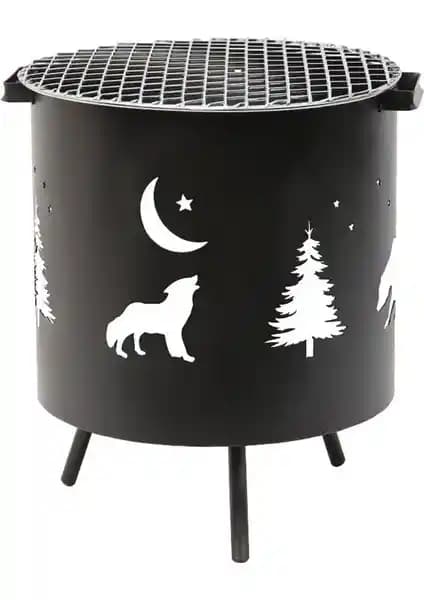 Nurgaz Izgaralı Orman Şöminesi: Güvenli ve Estetik Doğa Kampı İçin İdeal Seçenek