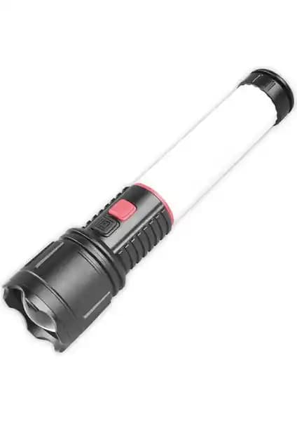 Panther PT-8810 USB Şarjlı Çok Fonksiyonlu El Feneri Güçlü ve Dayanıklı Tasarım