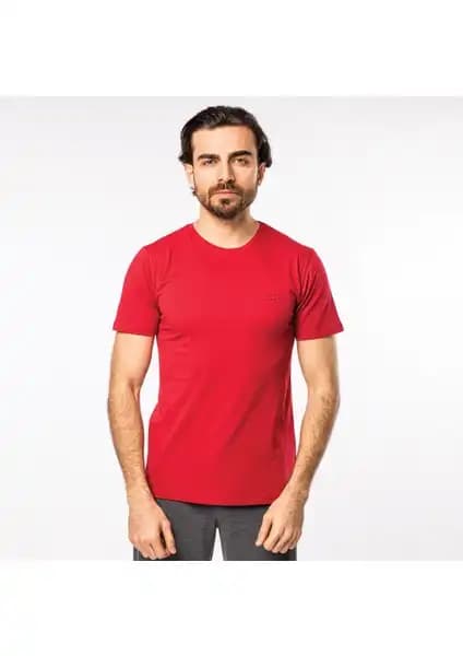 Slazenger SANDER KTN Erkek Tişört Bordo: Şık ve Konforlu Günlük Giyim Seçeneği