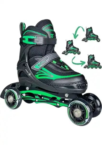 Sportaj Siyah Inline Paten: Çok Yönlü ve Uzun Ömürlü Çocuklar İçin Tasarlanmış Ürün