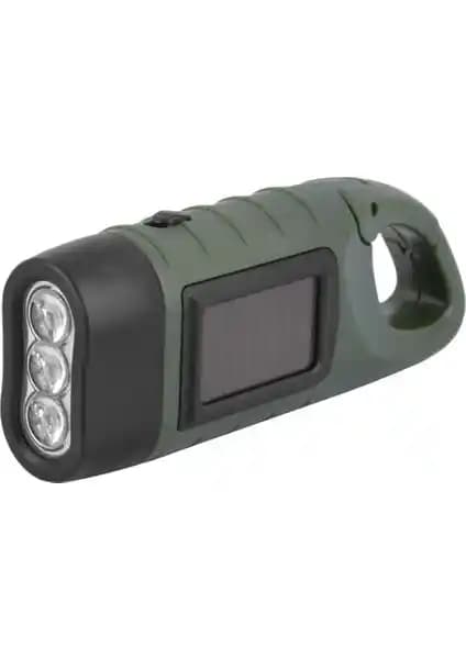 Tcherchi Güneş Enerjili ve Dinamolu LED El Feneri: Sürdürülebilir ve Pratik Aydınlatma Çözümü